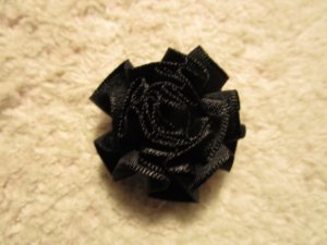 画像1: 花りぼん（黒）