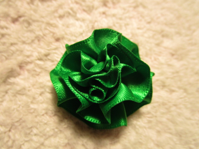 画像1: 花りぼん（緑）